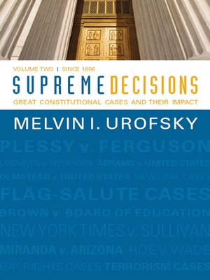 cover image of Supreme Decisions, Volume 2
